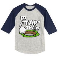 Id Tap That Funny Golf Lover Kids Colorblock Raglan Jersey