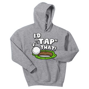 Id Tap That Funny Golf Lover Kids Hoodie