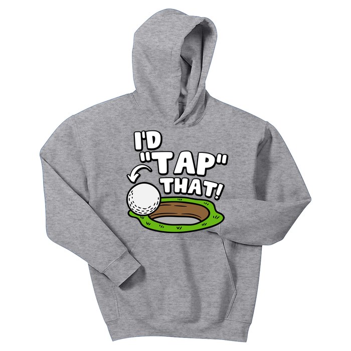 Id Tap That Funny Golf Lover Kids Hoodie