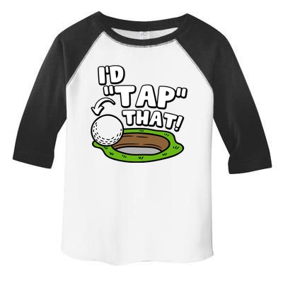 Id Tap That Funny Golf Lover Toddler Fine Jersey T-Shirt