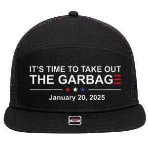 ItS Time To Take Out The Garbage January 20 2025 7 Panel Mesh Trucker Snapback Hat