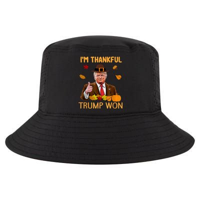 IM Thankful Trump Won Thanksgiving Turkey Fall Cool Comfort Performance Bucket Hat