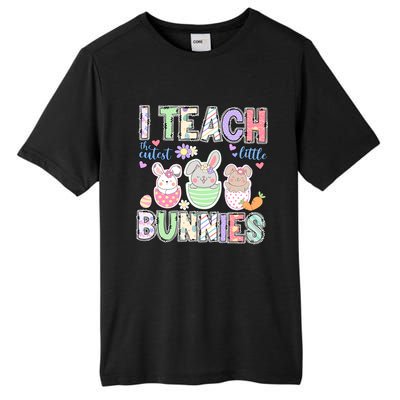 I Teach The Cutest Lillte Bunnies Rabbit Easter Day Cute Teacher Life Student Tall Fusion ChromaSoft Performance T-Shirt