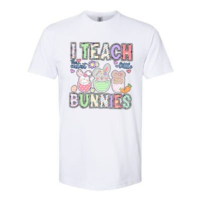 I Teach The Cutest Lillte Bunnies Rabbit Easter Day Cute Teacher Life Student Softstyle® CVC T-Shirt