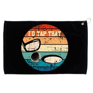 Id Tap That Golf Ball Hole Swing Golfing Course Sports Golf Grommeted Golf Towel