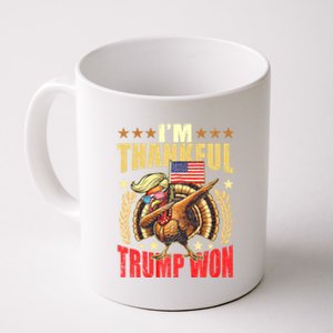 IM Thankful Trump Won Thanksgiving Turkey Fall Coffee Mug