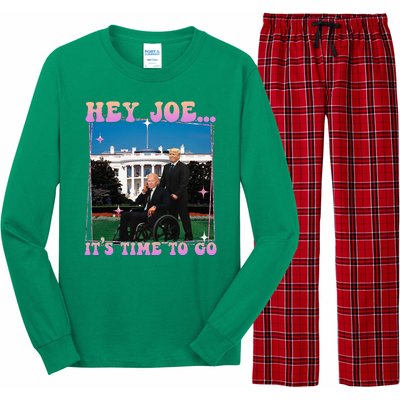 ItS Time To Go Joe Funny Trump 2024 Long Sleeve Pajama Set