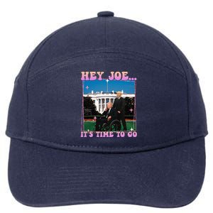 ItS Time To Go Joe Funny Trump 2024 7-Panel Snapback Hat