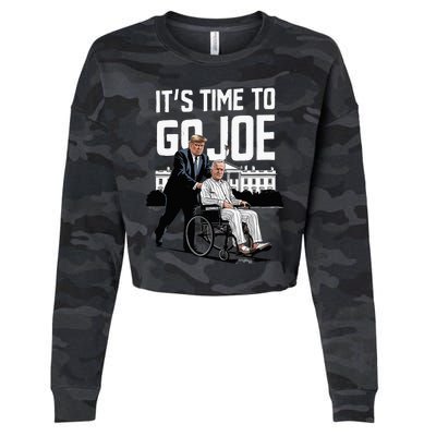 ItS Time To Go Joe I Donald Trump I Republican Trump 2024 Cropped Pullover Crew