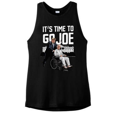 ItS Time To Go Joe I Donald Trump I Republican Trump 2024 Ladies PosiCharge Tri-Blend Wicking Tank