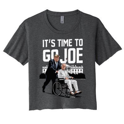 ItS Time To Go Joe I Donald Trump I Republican Trump 2024 Women's Crop Top Tee