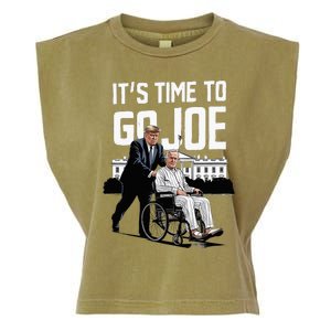 ItS Time To Go Joe I Donald Trump I Republican Trump 2024 Garment-Dyed Women's Muscle Tee