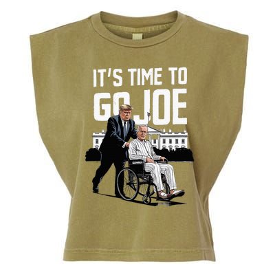 ItS Time To Go Joe I Donald Trump I Republican Trump 2024 Garment-Dyed Women's Muscle Tee