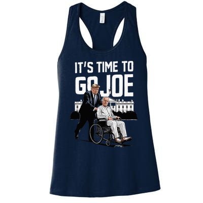 ItS Time To Go Joe I Donald Trump I Republican Trump 2024 Women's Racerback Tank