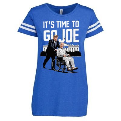 ItS Time To Go Joe I Donald Trump I Republican Trump 2024 Enza Ladies Jersey Football T-Shirt