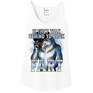 If They Talk Behind Your Back Fart Ladies Essential Tank