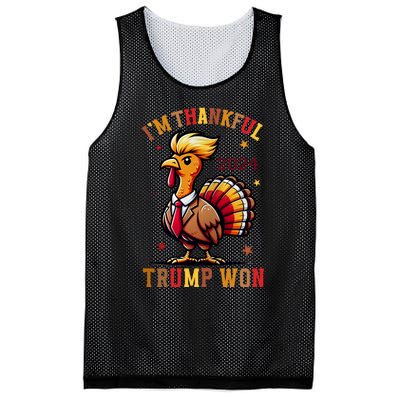 Im Thankful Trump Won Trump Thanksgiving Mesh Reversible Basketball Jersey Tank