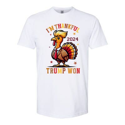 Im Thankful Trump Won Trump Thanksgiving Softstyle CVC T-Shirt