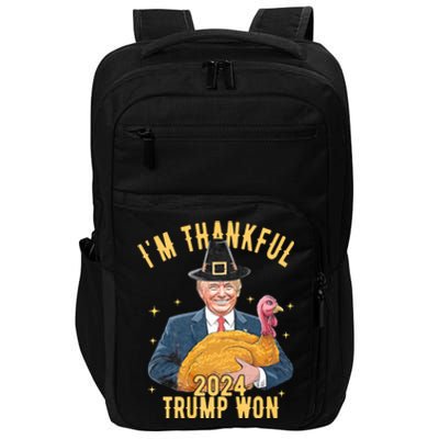 IM Thankful Trump Won Thanksgiving Turkey Fall Impact Tech Backpack