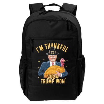 IM Thankful Trump Won Thanksgiving Turkey Fall Daily Commute Backpack