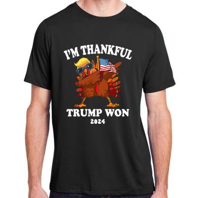 Im Thankful Trump Won Trump Thanksgiving Adult ChromaSoft Performance T-Shirt