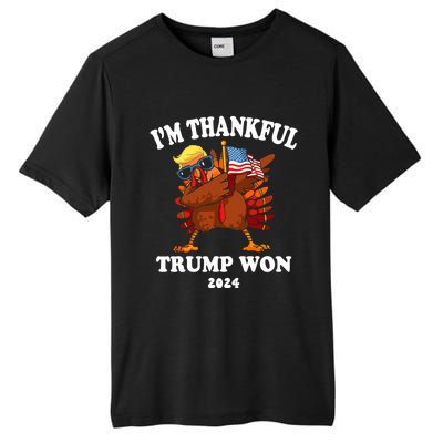 Im Thankful Trump Won Trump Thanksgiving Tall Fusion ChromaSoft Performance T-Shirt