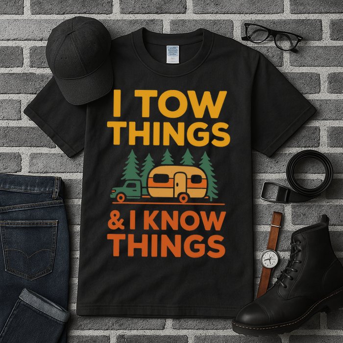I Tow Things And I Know Things Fathers Day Tall T-Shirt
