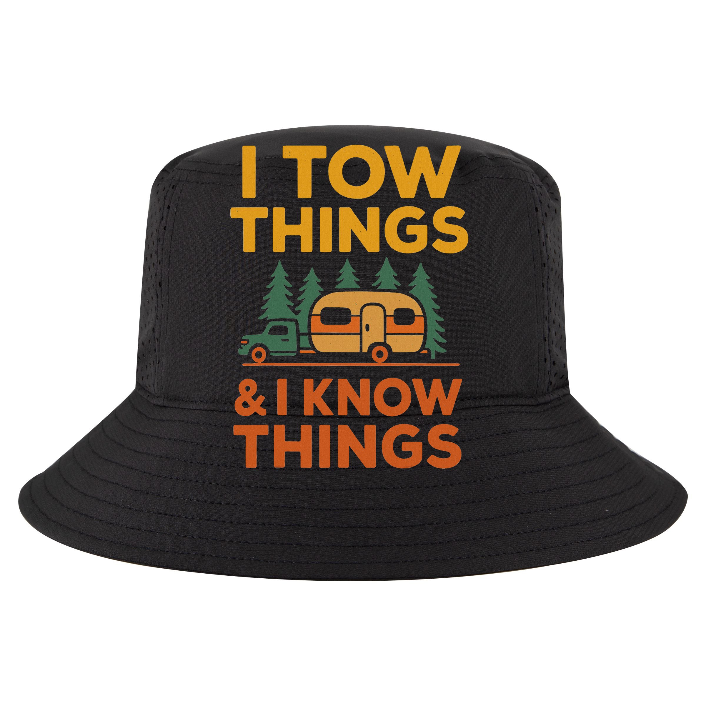 I Tow Things And I Know Things Fathers Day V-Neck T-Shirt