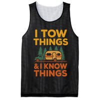 I Tow Things And I Know Things Fathers Day Mesh Reversible Basketball Jersey Tank