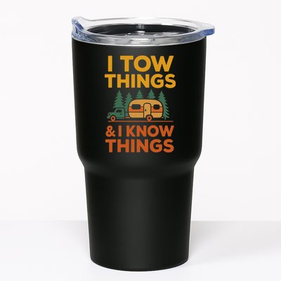 I Tow Things And I Know Things Fathers Day Tumbler