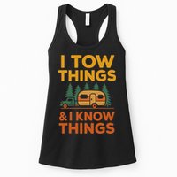 I Tow Things And I Know Things Fathers Day Womens Tank Top