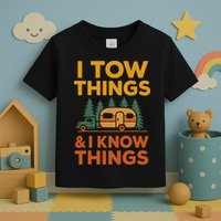 I Tow Things And I Know Things Fathers Day Toddler T-Shirt