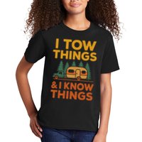 I Tow Things And I Know Things Fathers Day Kids T-Shirt