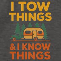 I Tow Things And I Know Things Fathers Day Vector Backpack
