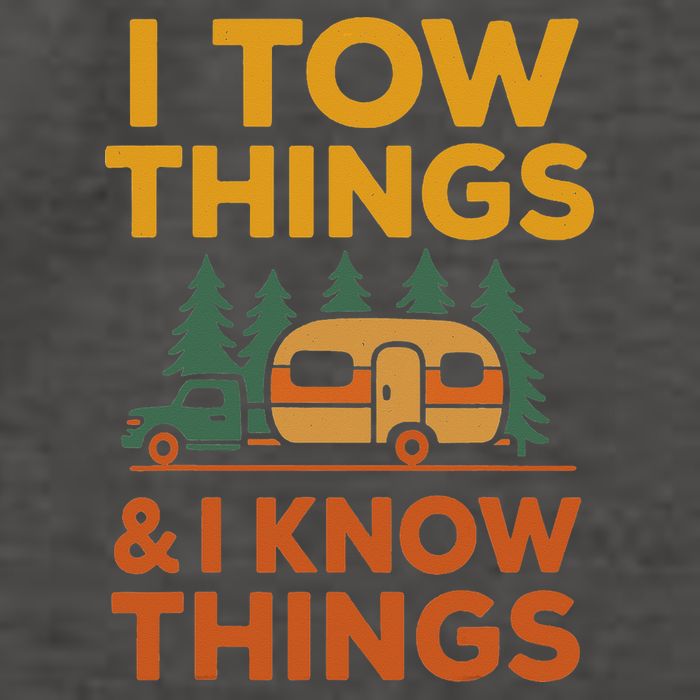 I Tow Things And I Know Things Fathers Day Vector Backpack