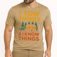 I Tow Things And I Know Things Fathers Day Cooling Performance Crew T-Shirt