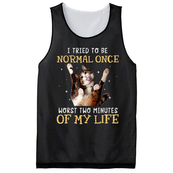 I Tried To Be Normal Once Worst Two Minutes Of My Life Mesh Reversible Basketball Jersey Tank