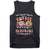 I Teach The Cutest Pumpkins In The Patch Retro Teacher Fall Tank Top