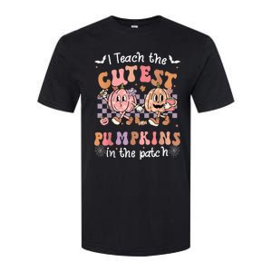 I Teach The Cutest Pumpkins In The Patch Retro Teacher Fall Softstyle CVC T-Shirt