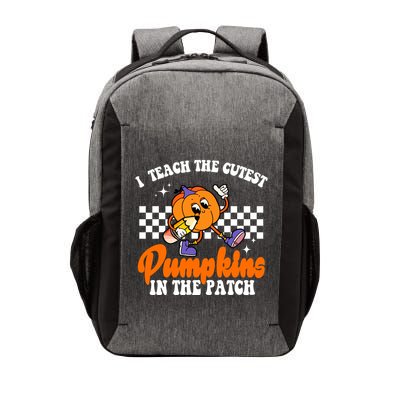 I Teach The Cutest Pumpkins Retro Teacher Halloween Vector Backpack