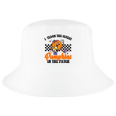 I Teach The Cutest Pumpkins Retro Teacher Halloween Cool Comfort Performance Bucket Hat