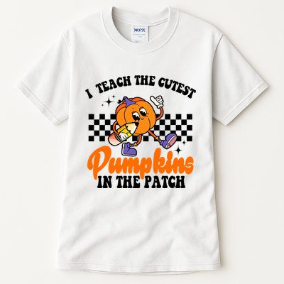 I Teach The Cutest Pumpkins Retro Teacher Halloween Tall T-Shirt