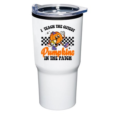 I Teach The Cutest Pumpkins Retro Teacher Halloween Tumbler