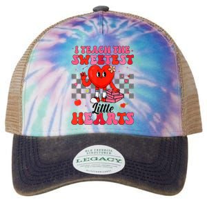 I Teach The Sweetest Little Hearts Valentines Day Teachers Legacy Tie Dye Trucker Hat