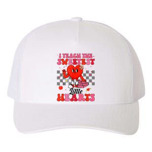 I Teach The Sweetest Little Hearts Valentines Day Teachers Yupoong Adult 5-Panel Trucker Hat