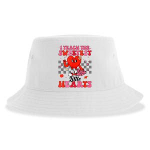 I Teach The Sweetest Little Hearts Valentines Day Teachers Sustainable Bucket Hat