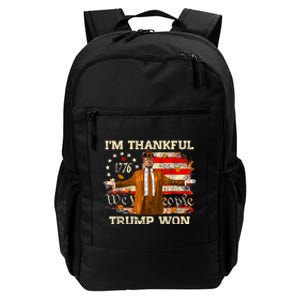 IM Thankful Trump Won Thanksgiving Turkey Fall Women Daily Commute Backpack