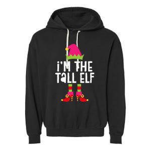 IM The Tall Elf Matching Christmas Costume Garment-Dyed Fleece Hoodie