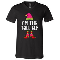 IM The Tall Elf Matching Christmas Costume V-Neck T-Shirt