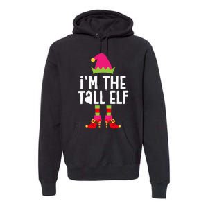 IM The Tall Elf Matching Christmas Costume Premium Hoodie